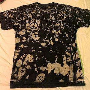 Woodstock 99 Vintage Tee T Shirt Medium All Over Print 2009